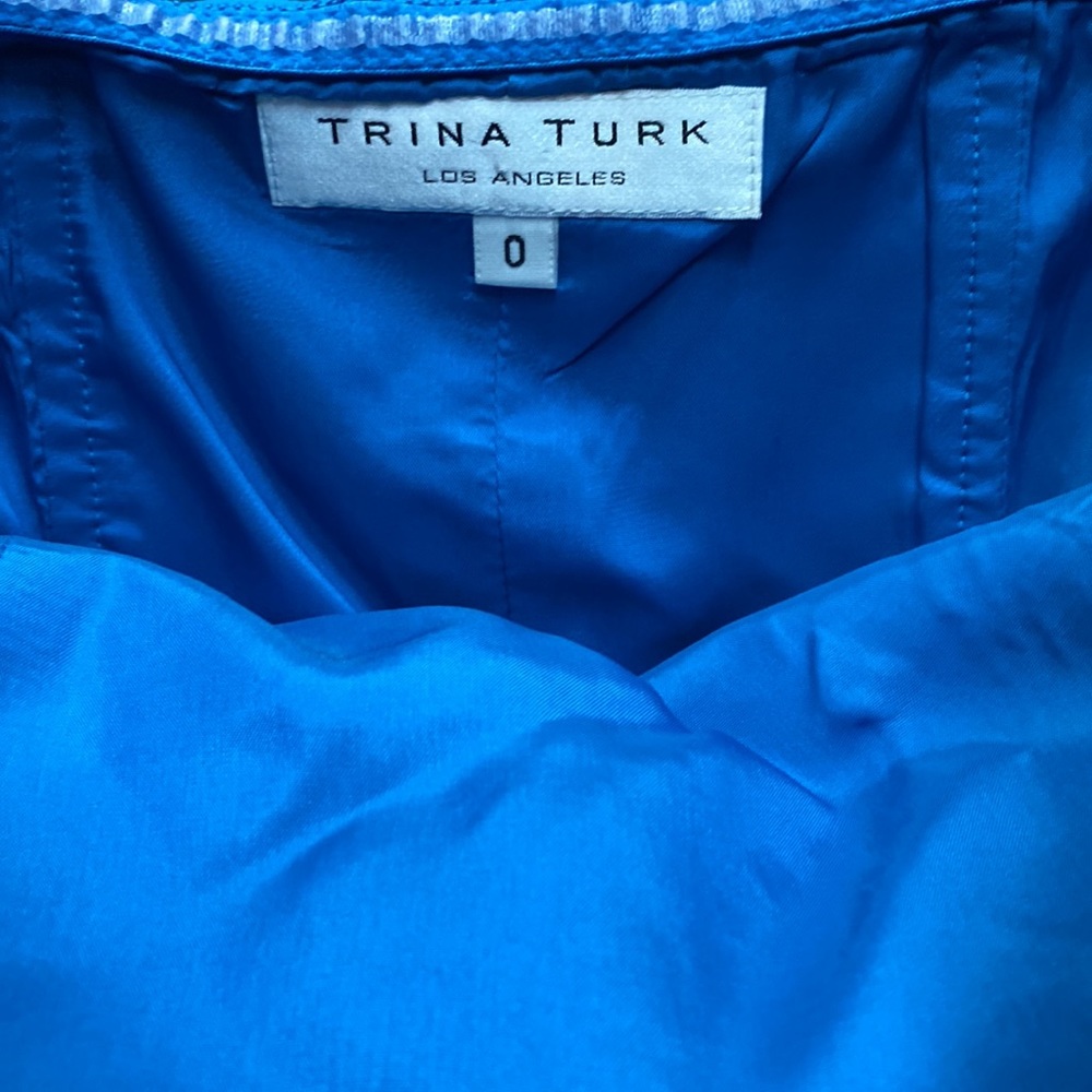 Trina Turk electric blue strapless dress - Picture 9 of 14